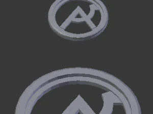 Porta-copos de vidro com impress&atilde;o 3D Ur&acirc;nia e pingente Modelo de Impressão 3D