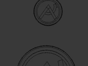 Porta-copos de vidro com impress&atilde;o 3D Ur&acirc;nia e pingente Modelo de Impressão 3D