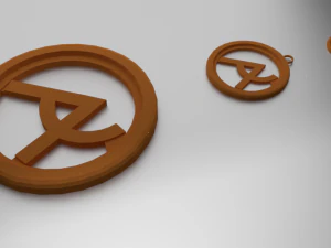 Porta-copos de vidro com impressão 3D Urânia e pingente Modelo de Impressão 3D