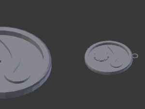 3d print glass coaster tethys and pendant 3D Baskı Modeli