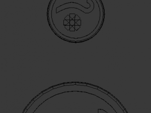 3d print glass coaster tethys and pendant 3D Baskı Modeli