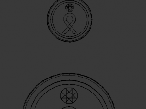 3d print glass coaster parthenope and pendant 3D Print Model