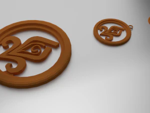 Porta-copos de vidro com impressão 3D chloris e pingente Modelo de Impressão 3D