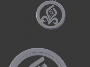 3d print glass coaster chloris and pendant 3D प्रिंट मॉडल