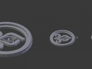 3d print glass coaster chloris and pendant 3D प्रिंट मॉडल