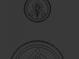 3d print glass coaster chloris and pendant 3D प्रिंट मॉडल