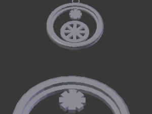3d print glass coaster tyche and pendant 3D Принт Модель
