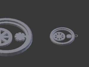 3d print glass coaster tyche and pendant 3D Принт Модель