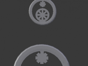 3d print glass coaster tyche and pendant 3D Принт Модель
