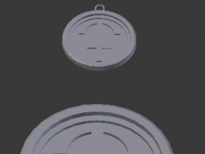 3d print glass coaster chronos and pendant 3D Принт Модель