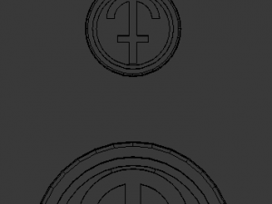 3d print glass coaster chronos and pendant 3D Принт Модель