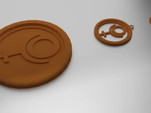 Porta-copos de vidro com impressão 3D hades e pingente Modelo de Impressão 3D