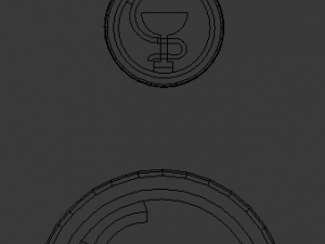 3d print glass coaster hygeia and pendant 3D Принт Модель