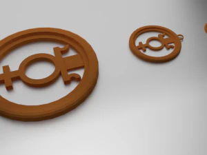 Porta-copos de vidro com impressão 3D e pingente Modelo de Impressão 3D