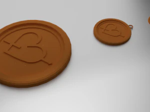 Porta-copos de vidro com impressão 3D eros e pingente Modelo de Impressão 3D