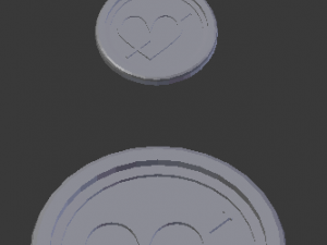 3d print glass coaster eros and pendant Modelo de Impressão 3D