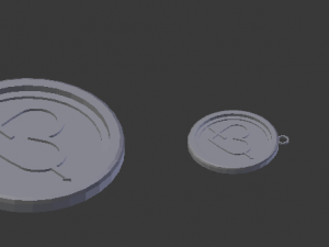 3d print glass coaster eros and pendant Modelo de Impressão 3D