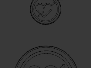 3d print glass coaster eros and pendant 3D Print Model
