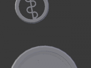 3d print glass coaster asclepius and pendant 3D-printmodel