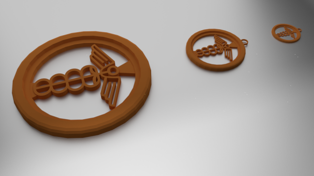 3d print glass coaster hermes and pendant Model Cetak 3D .c4d .max .obj .3ds .fbx .stl .blend 