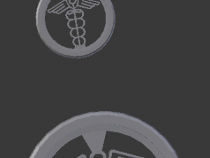 3d print glass coaster hermes and pendant Model Cetak 3D