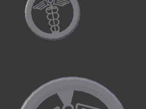 3d print glass coaster hermes and pendant 3D Print Model