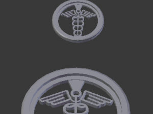 3d print glass coaster hermes and pendant Model Cetak 3D