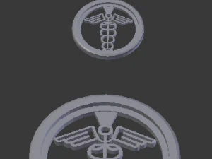 3d print glass coaster hermes and pendant 3D Print Model