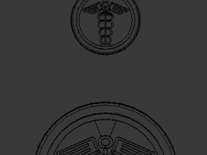 3d print glass coaster hermes and pendant Model Cetak 3D