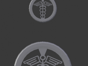 3d print glass coaster hermes and pendant Model Cetak 3D