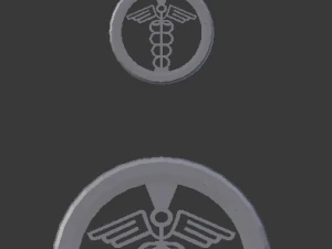 3d print glass coaster hermes and pendant 3D Print Model