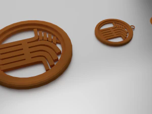 Base para copos de vidro com impressão 3D Demeter e pingente Modelo de Impressão 3D