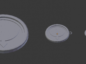 3d print glass coaster artemis and pendant 3Dプリントモデル