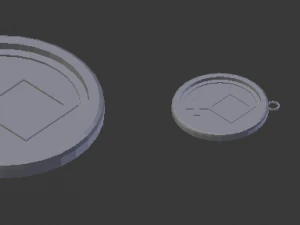 3d print glass coaster athene and pendant 3D Print Model