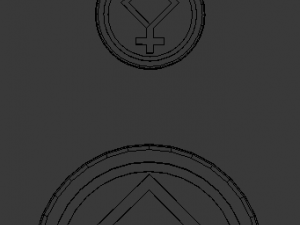 3d print glass coaster athene and pendant Model Cetak 3D
