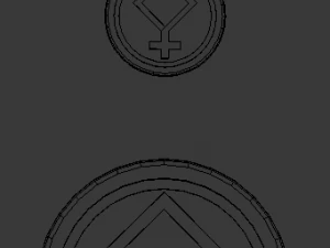 3d print glass coaster athene and pendant 3D Print Model