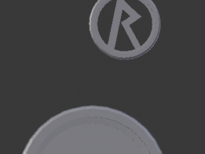 3d print glass coaster raidho and pendant 3D-printmodel