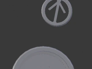 3d print glass coaster tiwaz and pendant 3D Print Model