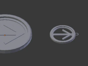 3d print glass coaster tiwaz and pendant 3D Print Model