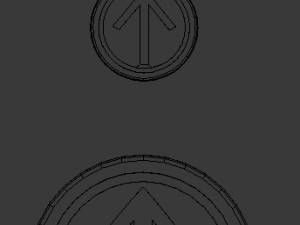 3d print glass coaster tiwaz and pendant 3D-printmodel