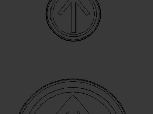 3d print glass coaster tiwaz and pendant 3D Print Model