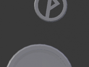 3d print glass coaster wunjo and pendant Model do druku 3D