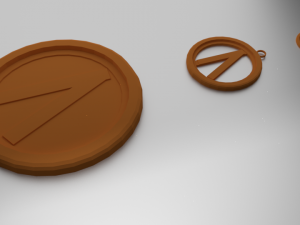 3d print glass coaster uruz and pendant 3D प्रिंट मॉडल
