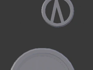 3d print glass coaster uruz and pendant 3D Print Model
