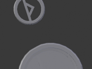 3d print glass coaster thurisaz and pendant 3D प्रिंट मॉडल