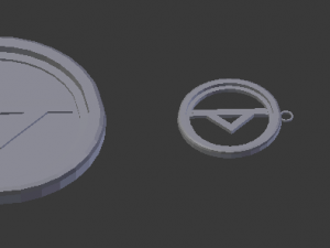 3d print glass coaster thurisaz and pendant 3D प्रिंट मॉडल