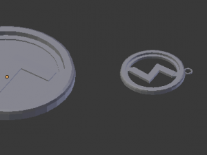 3d print glass coaster sowilo and pendant 3Dプリントモデル