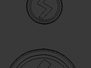 3d print glass coaster sowilo and pendant 3Dプリントモデル