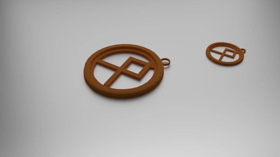 3d print pendant othala 3D Print Model .c4d .max .obj .3ds .fbx .stl .blend 