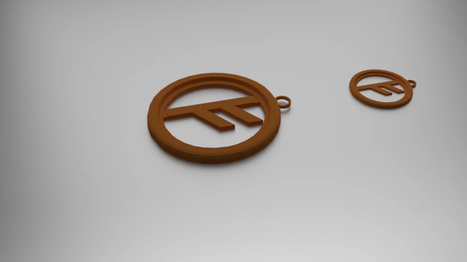 fehu pendant 3D Print Model .c4d .max .obj .3ds .fbx .stl .blend 
